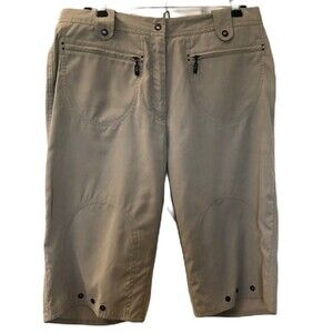 Vintage JAMIE SADOCK Women's Beige Bermuda Shorts Golf Apparel Size 10